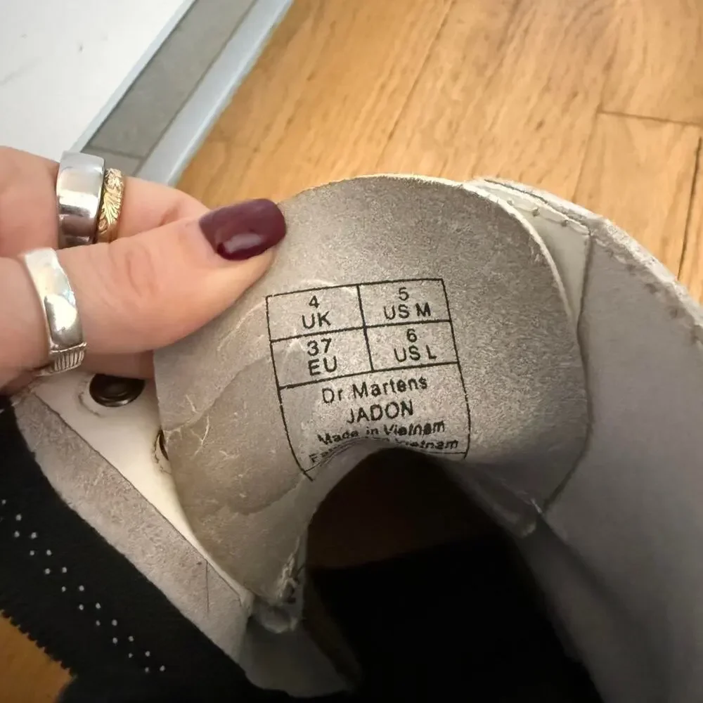 White jadon doc martens these